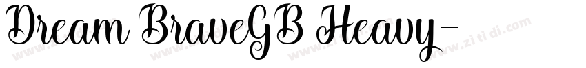 Dream BraveGB Heavy字体转换